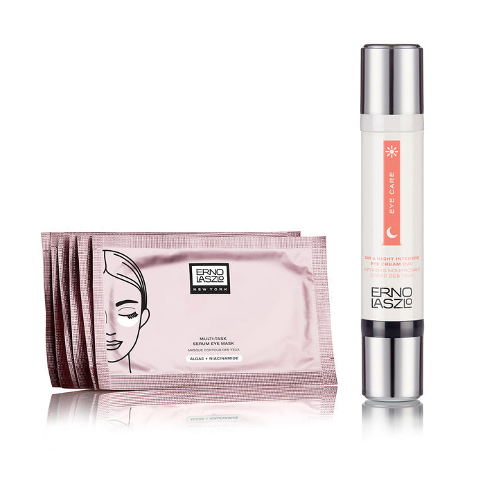 Day-to-Night Eye Refresh Duo - Multi-Task Serum Eye Mask + Day & Night Intensive Eye Cream Duo