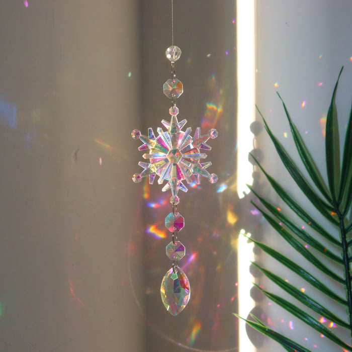 Dazzling Snowflake Crystal Decoration