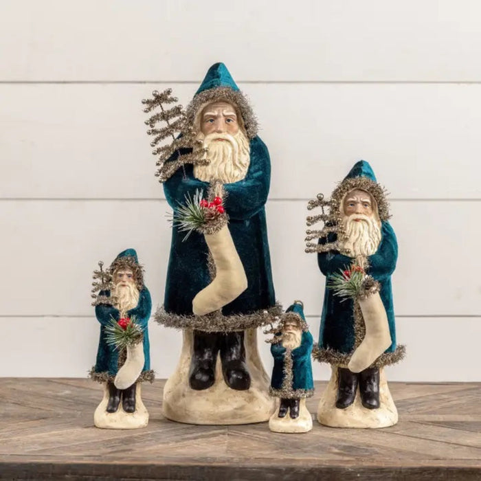 Deep Ocean Velvet Belsnickle Ornament