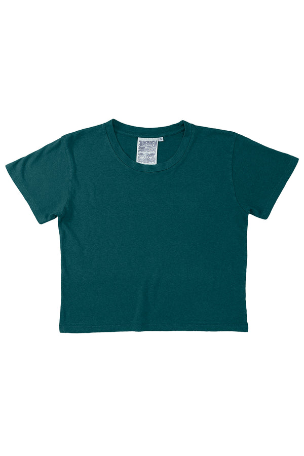 Deep Teal Cropped Lorel Tee