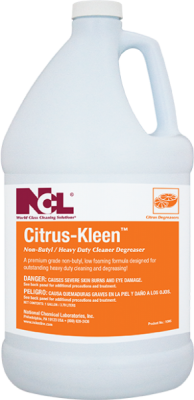 DEGREASER/ "CITRUS-KLEEN" Non-Butyl Cleaner Degreaser