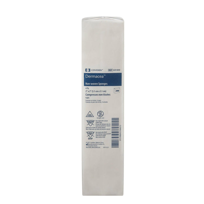 Dermacea Non - Sterile Non - Woven Sponge, 4 - Ply Square - 441400-Pack - LL Medico