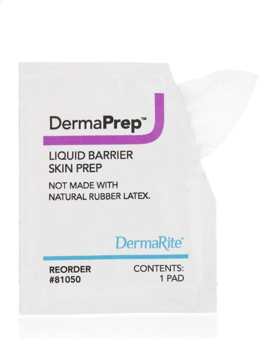 DermaPrep Liquid Barrier Skin Prep Wipe, Case of 1000