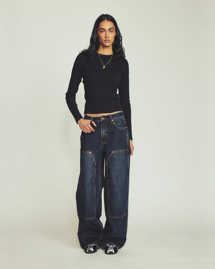 Dirty Indigo Double Knee Carpenter Pants