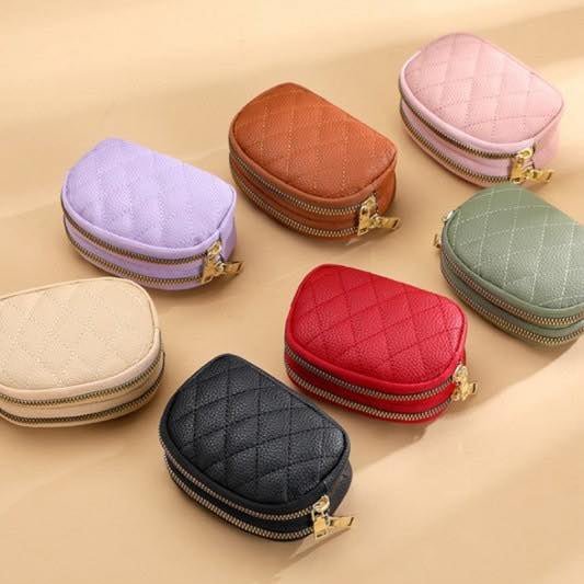 Double Zipper Coin Purse - 260 Broadway Boutique