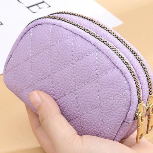 Double Zipper Coin Purse - 260 Broadway Boutique