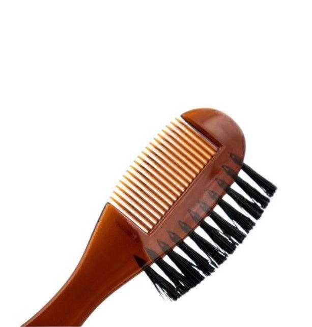 Dovo acrylic beard comb with massage bristles for styling