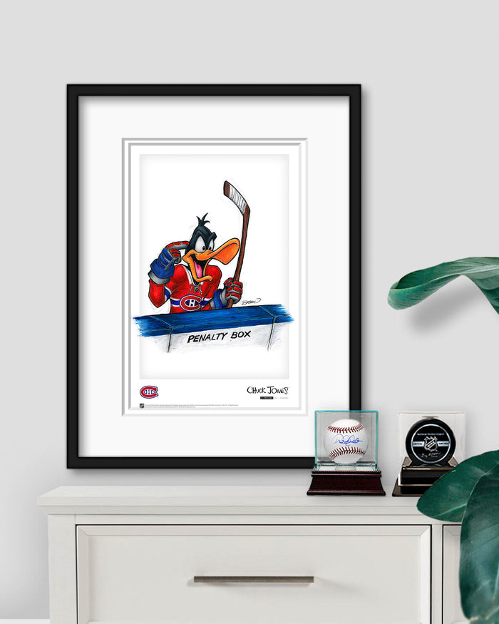Duck Season Hockey Season x NHL Canadiens Daffy Duck Limited Edition Art Print