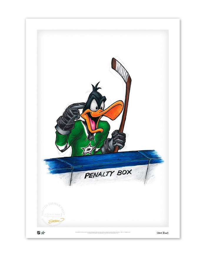 Duck Season Hockey Season x NHL Stars Daffy Duck Limited Edition Art Print