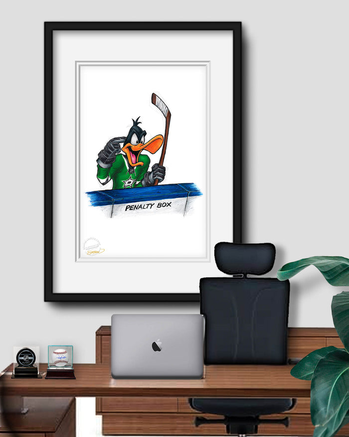 Duck Season Hockey Season x NHL Stars Daffy Duck Limited Edition Art Print
