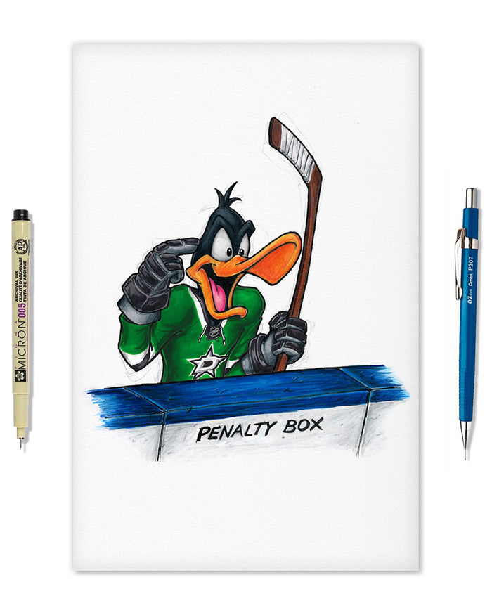 Duck Season Hockey Season x NHL Stars Daffy Duck Limited Edition Art Print