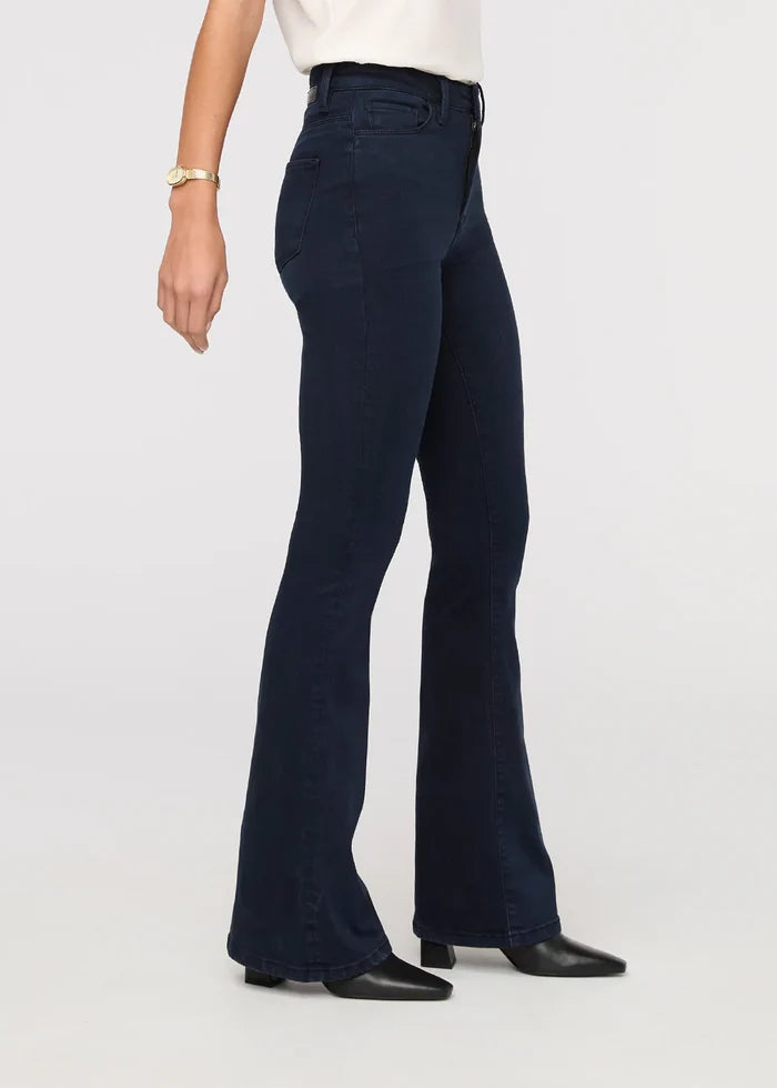 DU/ER NO SWEAT DENIM HIGH RISE FLARE
