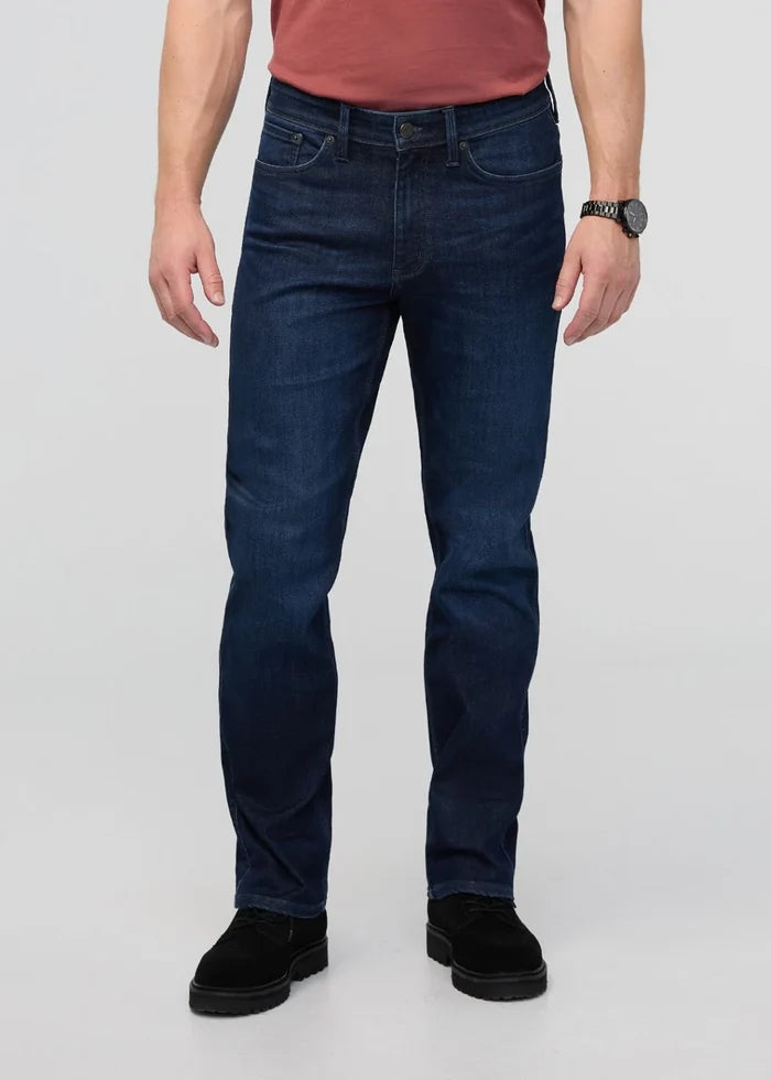 DU/ER TECH FLEECE DENIM STRAIGHT