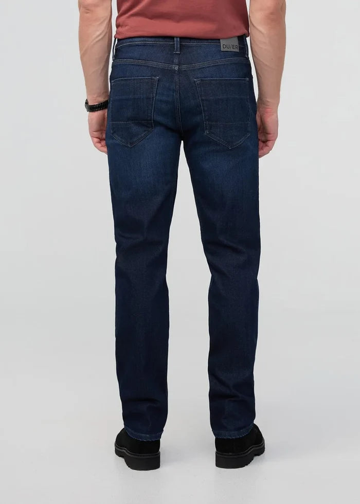 DU/ER TECH FLEECE DENIM STRAIGHT