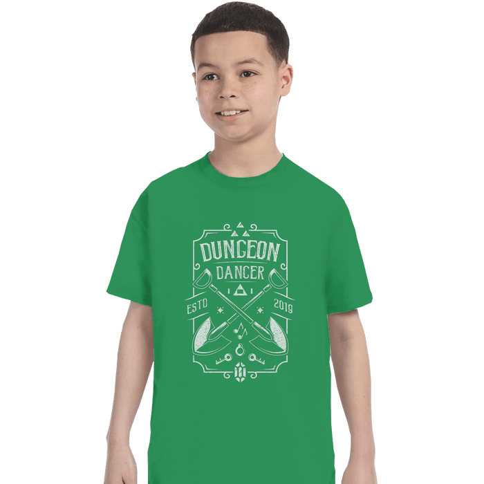 Shirts T-Shirts, Youth / XL / Irish Green Dungeon Dancer