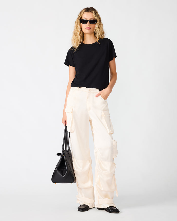 DUO PANT Cream Women's Utility Cargo Pants | Steve Madden