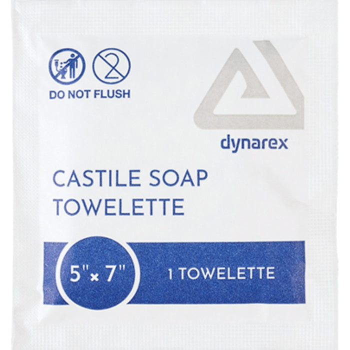Dynarex Castile Soap Towelettes, 5" x 7"