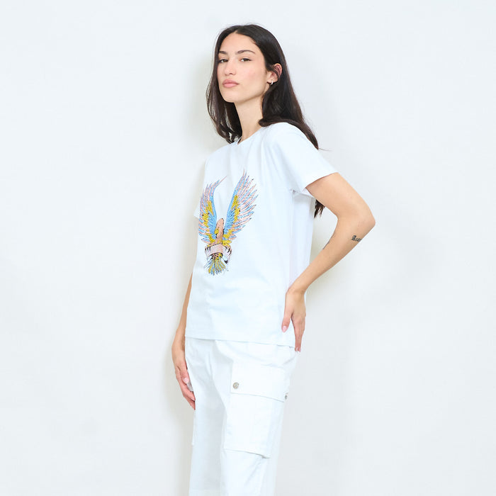 Eagle graphic printed cotton t-shirt wholesale