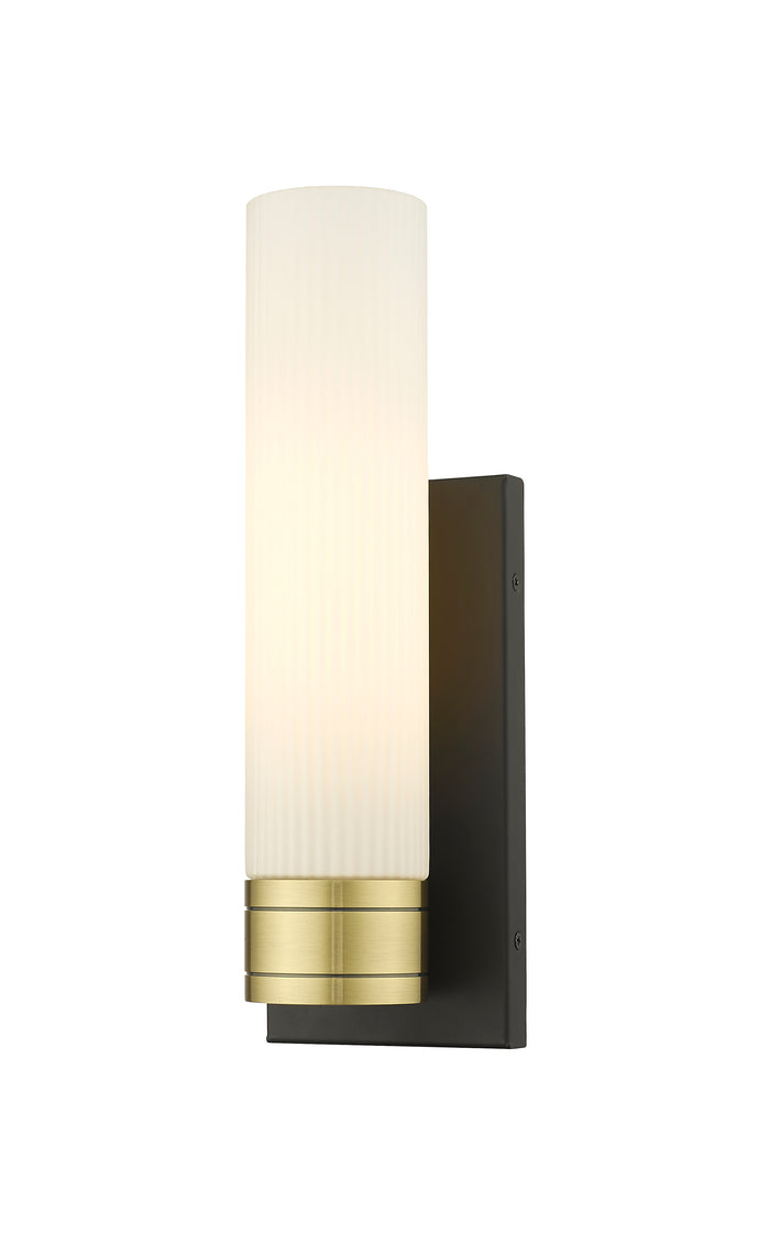 Black Antique Brass / Striped White