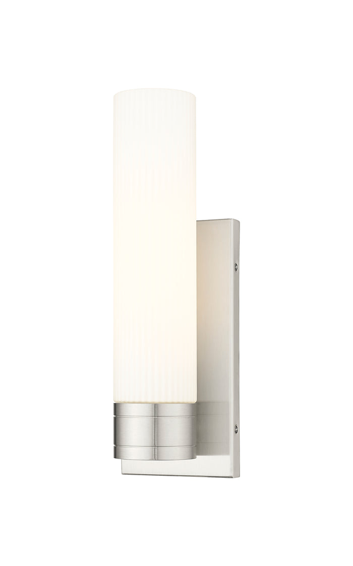 Satin Nickel / Striped White