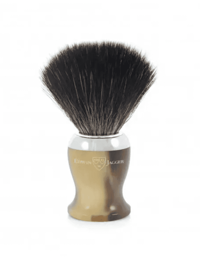 Edwin Jagger imitation horn black synthetic shaving brush