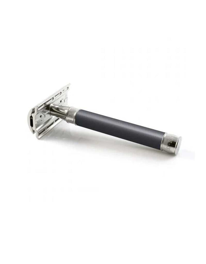 Edwin Jagger 3ONE6 double edge safety razor with black handle