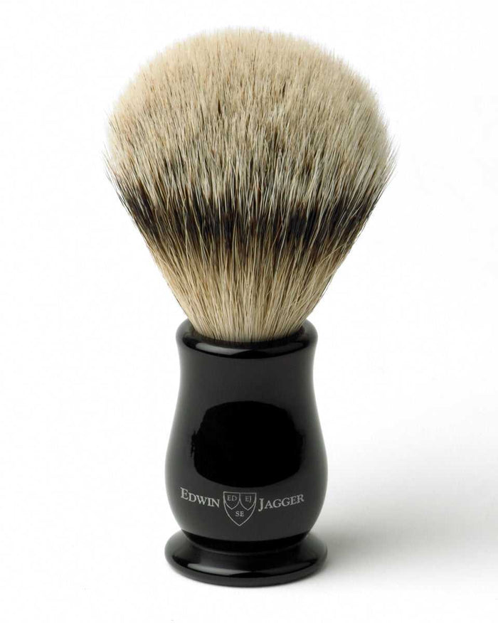 Edwin Jagger Chatsworth imitation ebony silver tip badger shaving brush