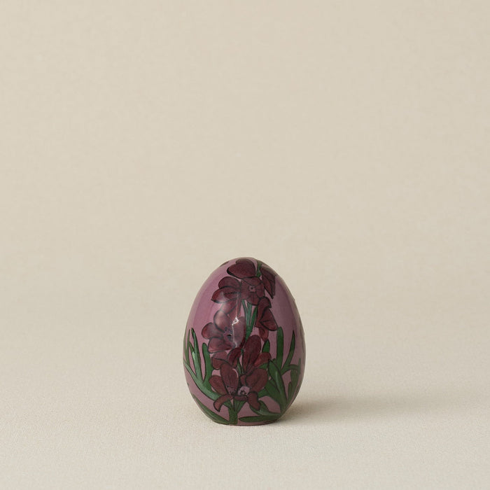 Handcrafted ceramic egg by Rookwood Pottery