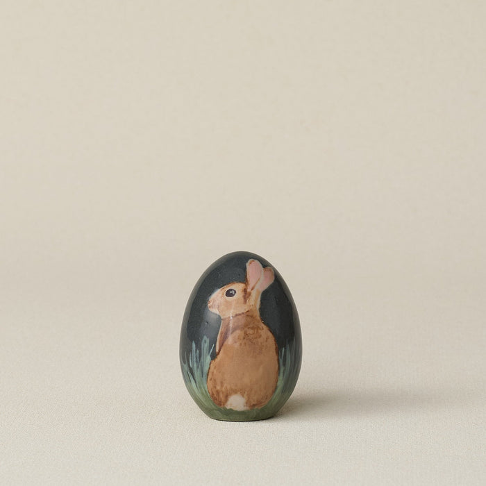 Handcrafted ceramic egg by Rookwood Pottery