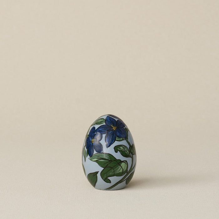 Handcrafted ceramic egg by Rookwood Pottery