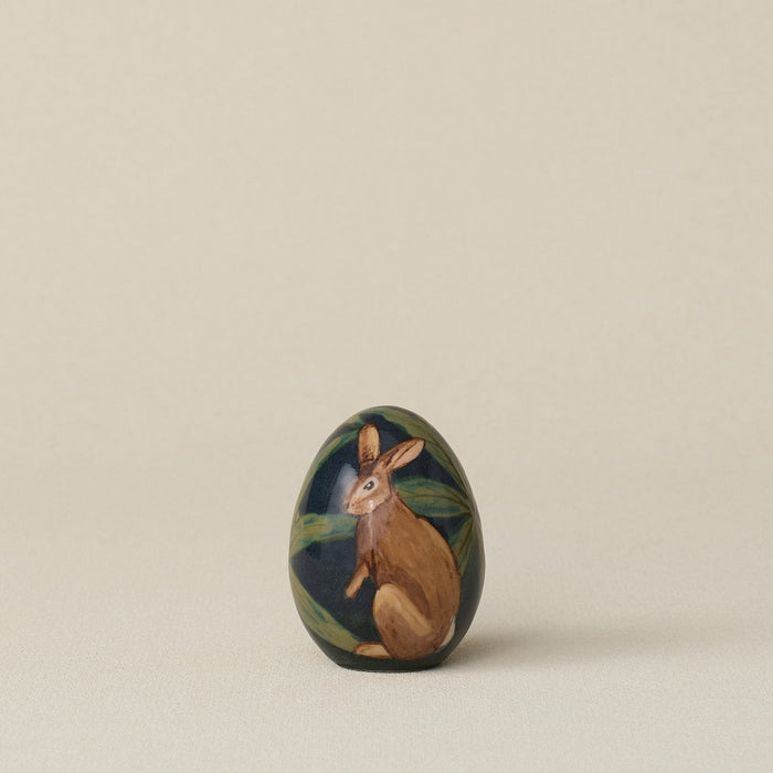 Handcrafted ceramic egg by Rookwood Pottery