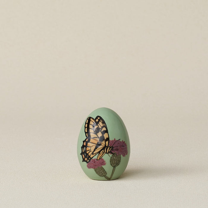 Handcrafted ceramic egg by Rookwood Pottery