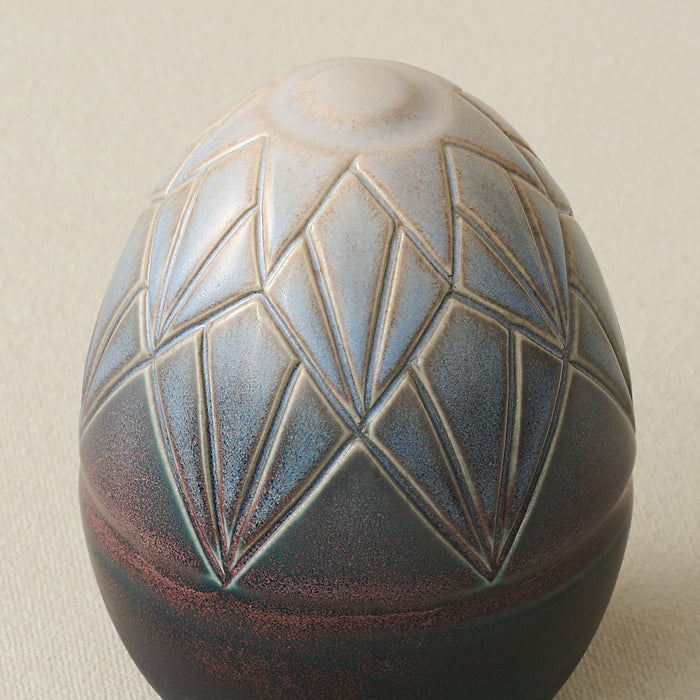 Close-up details of the one-of-a-kind egg.