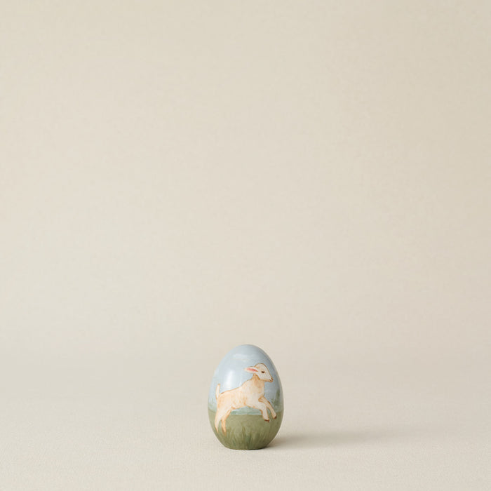 Hand-thrown and hand-glazed ceramic egg by Rookwood Pottery