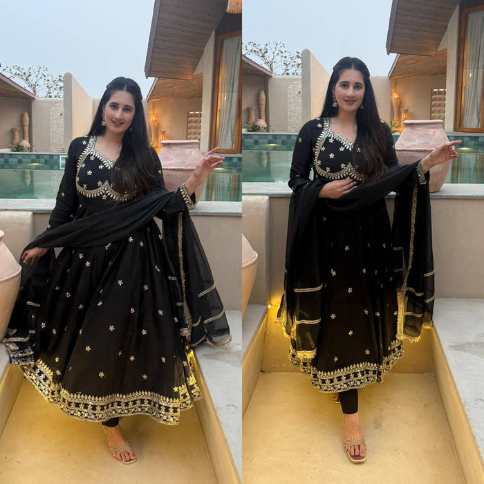 Elegant Black Ethnic Ensemble for All Occasions