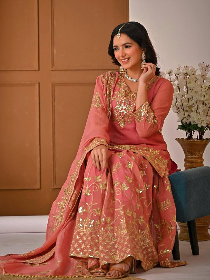Elegant Blush Ensemble for Special Occasions