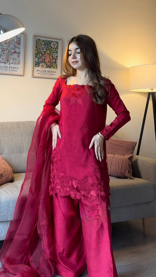 Elegant Crimson Ensemble for Every Occasion