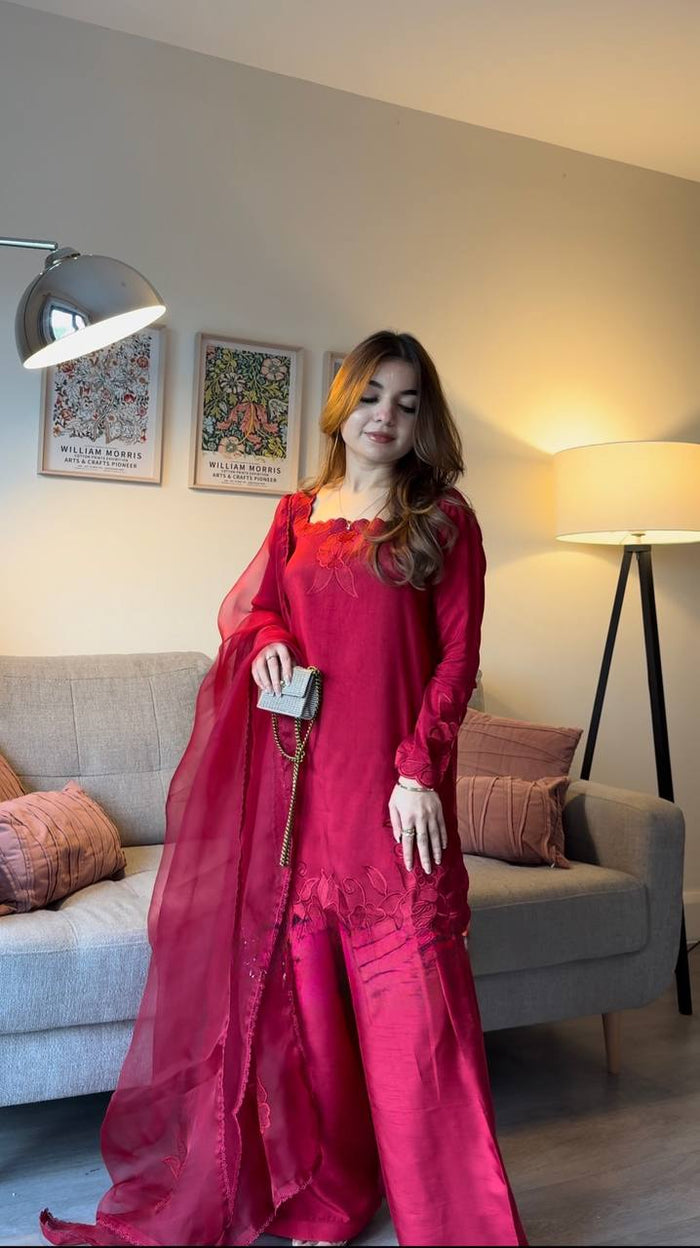 Elegant Crimson Ensemble for Every Occasion