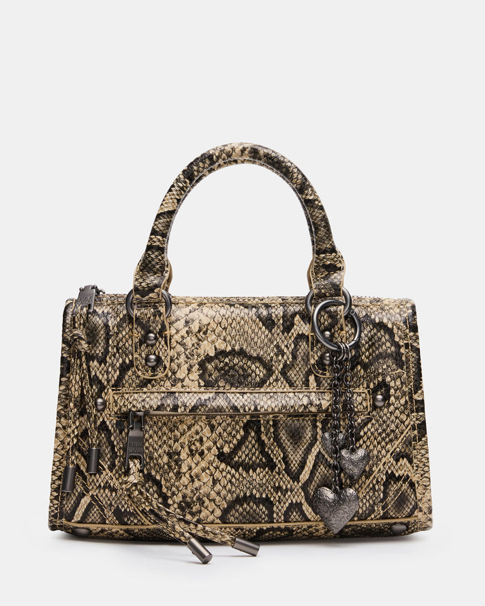 ELIDE Snake Bone/Multi Top Handle Satchel Crossbody Handbag | Steve Madden
