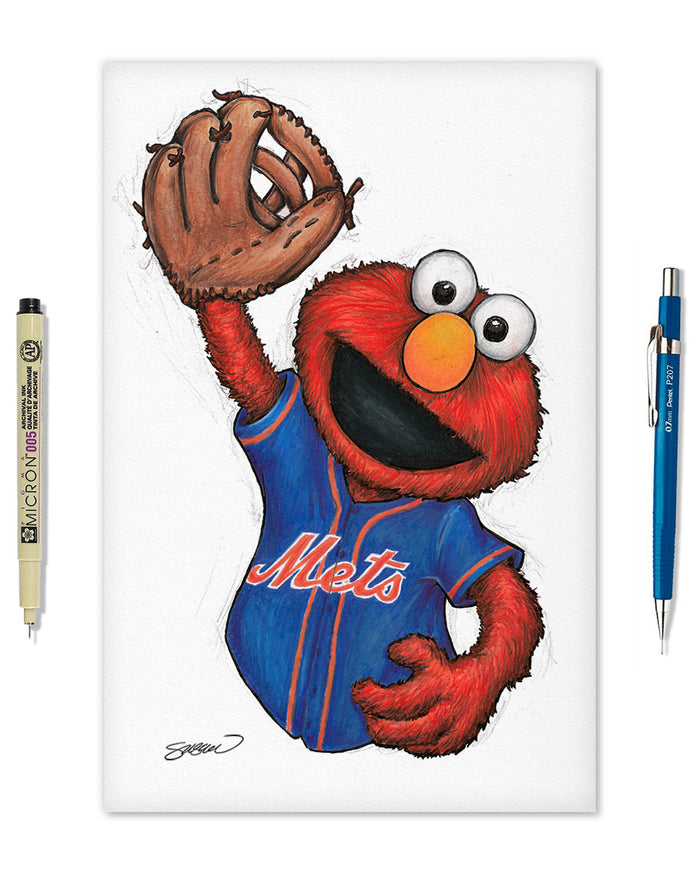 ELMO x MLB Mets Limited Edition Art Print