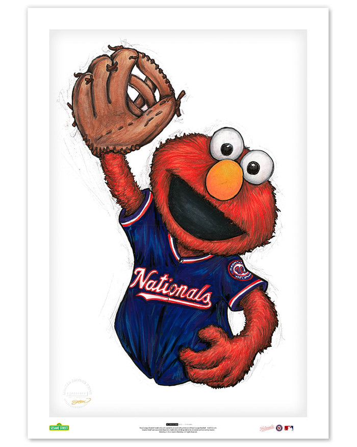ELMO x MLB Nationals Limited Edition Art Print