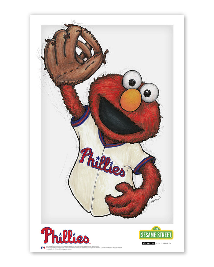 ELMO x MLB Phillies Limited Edition Art Print