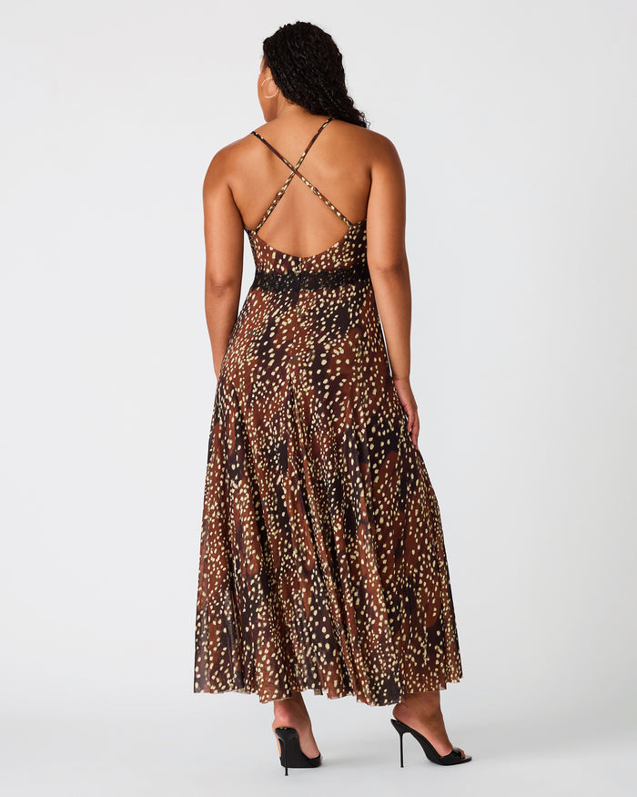 EM DRESS SMOKEY BROWN