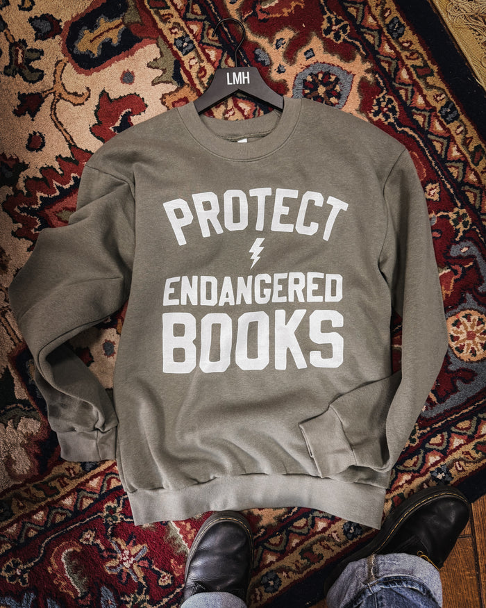 Endangered Books Crew Sweatshirt