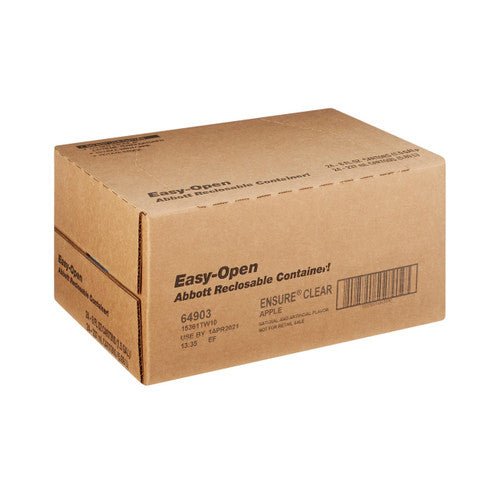 Ensure Clear Therapeutic Nutrition Drink, Apple, 8 oz Carton, CS/24 - 64903-Case - LL Medico