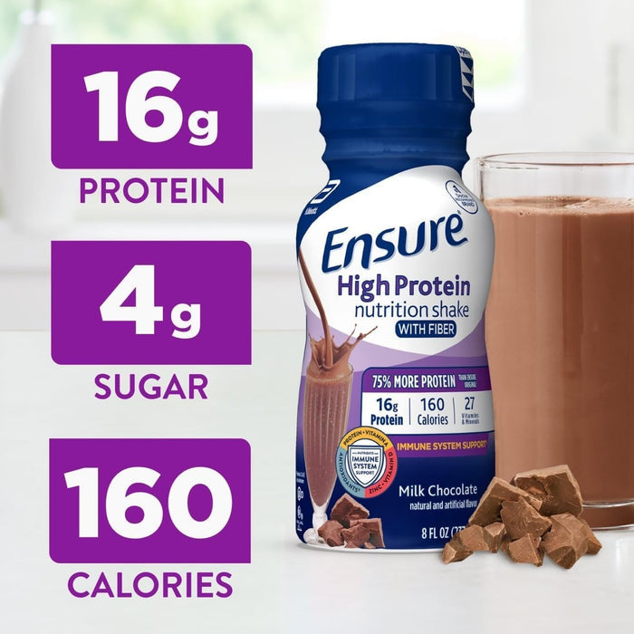 Ensure High Protein Nutrition Shake, Chocolate, 8 oz - 64115-Case - LL Medico