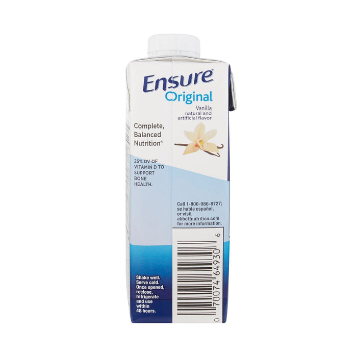 Ensure Original Therapeutic Shake, Vanilla, 8 oz Carton - 64931-Case - LL Medico