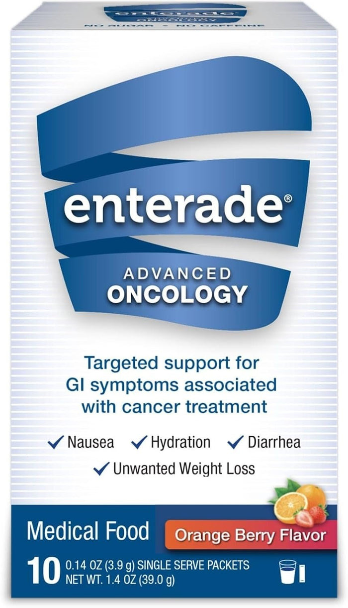 enterade Advanced Oncology Oral Supplement Powder Packet, Orange Berry, 0.13 oz - 20850052516233-Each - LL Medico