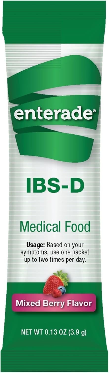 enterade IBS-D Oral Supplement Powder, Mixed Berry, 30 Packets - 40850052516008-Box - LL Medico