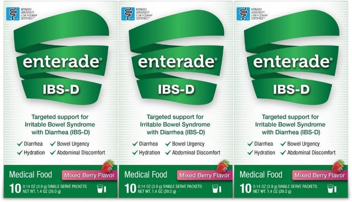 enterade IBS-D Oral Supplement Powder, Mixed Berry, 30 Packets - 40850052516008-Box - LL Medico